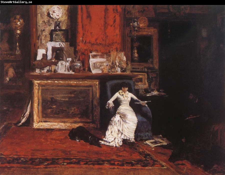 William Merritt Chase The Studio view